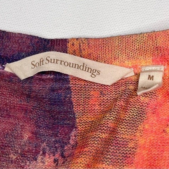 Soft Surroundings Sweater Tunic Top Thin Knit Art to Wear Office Career Resort - Picture 13 of 13